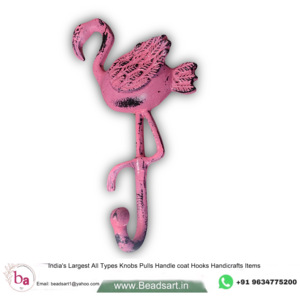 Flamingo Bird Pink Distressed Colour Wall <b>Coat</b> & Hat <b>Hooks</b> Keychain Hanger Very Cheap Wholesale Price Available - Product Image 1