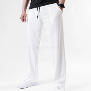 Pantalon de mode décontracté pour homme, coupe ample, taille ajustable, en tissu de coton durable, idéal pour un usage quotidien en extérieur - Product Image 6
