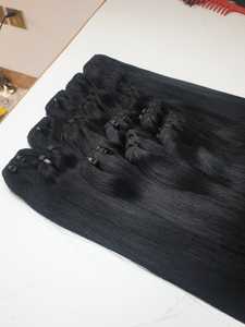 Venta al por mayor mejor precio sedoso lujo Vietnam cabello humano piel trama paquetes hueso recto 8-28 pulgadas Minh Khang pelo - Product Image 2