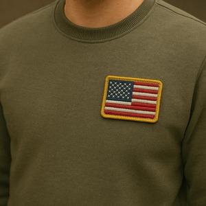 Chất Lượng Cao 3D Mini USA Cờ Hoa Vá Sắt Trên/May Yêu Nước Thêu Huy Hiệu <span class=keywords><strong>Biker</strong></span> Áo Khoác Mũ Ba Lô Chiến Thuật Bánh - Product Image 4