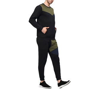 Vente en gros hiver 100% coton ras du cou survêtement survêtement blanc survêtement Fitness Gym hommes survêtements Offre Spéciale - Product Image 2