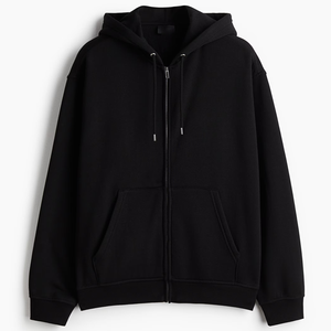 Sudadera con Capucha Personalizada Unisex para Hombre, Corte Cuadrado, Hombros Caídos, Lisa, 100% Algodón Ecológico, Logotipo Bordado, Sudadera con Capucha de Lujo con Cremallera - Product Image 6