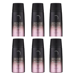 Paquete de 6 Desodorantes Corporales en Aerosol Axe Black Night para Hombre, 150 ml - Product Image 2