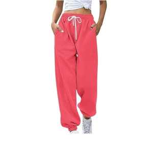 New Style <b>Women</b> Street Wear Low Draw Cord Waist <b>Trousers</b> Baggy Balloon Cargo Pants Casual <b>Women's</b> Pants - Product Image 4