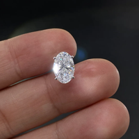 Elegantes Pendientes de Diamantes Ovalados Cultivados en Laboratorio con Cuatro Puntas, Certificados por IGI, en Oro, Oro Rosa, Oro Blanco y Plata para Mujeres con Estilo