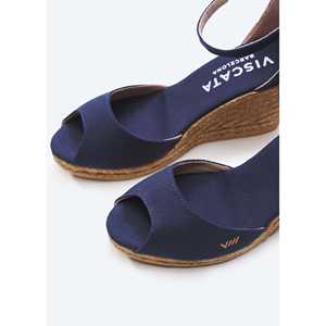 Sandali con zeppa in tela espadrillas Aiguafreda - Product Image 2