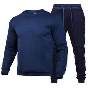 <b>Men</b> Women Tracksuit Custom Logo <b>Pullovers</b> Set Long Sleeve Round Neck & Jogger Pants Wholesale - Product Image 2