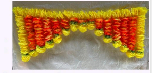 Pochoir à henné vertical en plastique de 3 pieds pour marguerite et toran pour la célébration de mariage et d'anniversaire de Diwali - Product Image 3