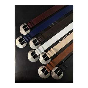 Ceinture pour femme en similicuir à boucle ovale, 7 pièces, pour pantalon, veste, chemise, robe - Multicolore - Noir - Product Image 4