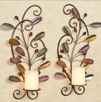 Applique murale en fer peinte à la main au design tendance pour une décoration intérieure artistique mettant en valeur un savoir-faire unique