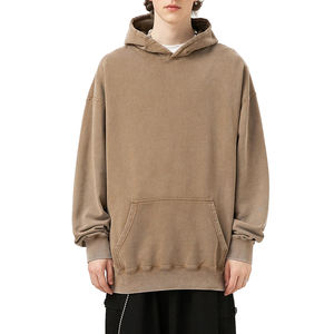 Sweat à capuche en coton mélangé pour hommes Nouvelle mode de haute qualité Streetwear Sweats à capuche surdimensionnés avec logo personnalisé - Product Image 1