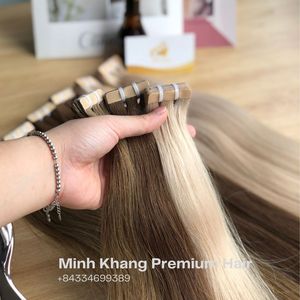 Extensiones de Cabello Virgen Remy Vietnamita Rubio de 24 Pulgadas al por Mayor, 100% Natural, Teñido Liso y Decolorado - Product Image 2