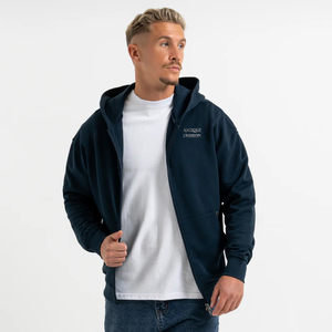 Sudadera con Capucha de Felpa 100% Algodón, 500 Gsm, con Cremallera, para Hombre, para Invierno, Fabricante Mayorista de Ropa para Hombre, Impresión Personalizada - Product Image 1