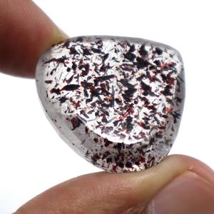 Natural Super Seven Amethyst Rutile Faceted Cut Stone Cabochon Fabricación de joyas Gemstone 27X26MM - Product Image 6