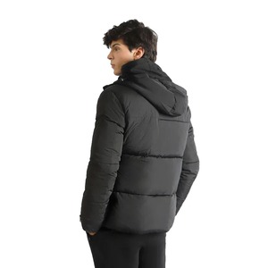Vente en gros Veste matelassée hivernale décontractée à capuche pour hommes Logo personnalisé Veste matelassée chaude doudoune pour hommes Vestes d'hiver - Product Image 5