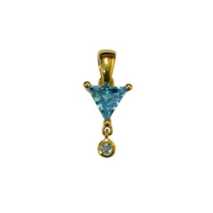 S925 14K Gold Plated Vintage Natural London Blue Sky Blue Topaz Chains Women's <b>Gift</b> Customizable OEM ODM Thailand Party Bella - Product Image 1