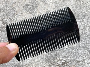Peigne à cheveux en corne fait main de haute qualité, lisse et poli, peigne de toilettage professionnel pour salon - Product Image 3