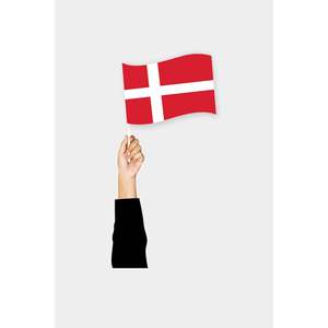 Portable Danish Flag for Cheerleading Equipment - Product Image 6