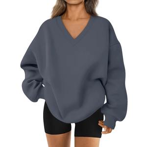 Nouveaux sweats respirants de qualité supérieure manches complètes chemises anti-rides 100% coton biologique sweats à capuche de qualité supérieure pour femme - Product Image 3