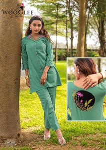 2025ใหม่ชุดสูทอิสลาม2ชิ้นชุด100% แบบลำลองผ้าฝ้ายหนาชุดสายยืดหยุ่นสำหรับผู้หญิงมุสลิมกางเกงสุภาพและชุด Kurta - Product Image 2