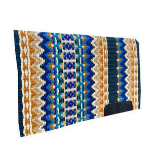 ASHMIRA EQUESTRIAN Tapis de selle Western Ranch multicolore en laine de Nouvelle-Zélande pour l'équitation – Qualité supérieure, très demandé - Product Image 1