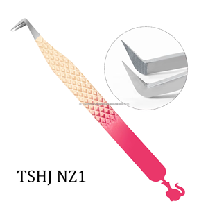 Pinzas Profesionales de Acero Inoxidable para Extensión de Pestañas, Aplicador de Pestañas con Punta de Fibra de Precisión, Punta Suave, Empaquetado en Caja, Belleza - Product Image 4