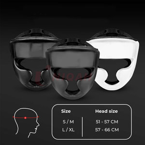 Pour le protège-tête de boxe personnalisé de haute qualité bleu rouge confortable Logo personnalisé taille personnalisée en cuir PU - Product Image 6