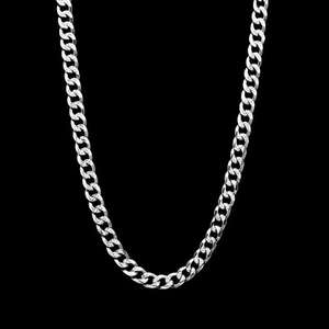 Cadena de Plata Esterlina con Eslabones Cubanos y Diamantes Cultivados en Laboratorio, Estilo Hip Hop, para Joyería Masculina, Ideal para Conciertos, Regalos y Uso Diario - Product Image 2