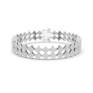 5.12 CT Lab Diamond Tennis Bracelet VVS-VS EF Clarity, CVD Diamonds Available in 18KT, 14KT, 10KT <b>Gold</b> & 925 Silver <b>Rose</b>, - Product Image 3