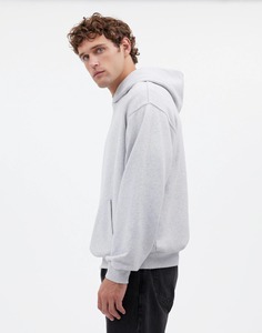 Sudadera con capucha de algodón 100% de peso pesado personalizada 500/400gsm sudaderas con capucha gruesas lisas con estampado de lana de gran tamaño en blanco para hombres - Product Image 2