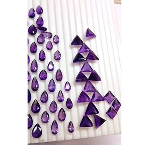 พลอยสีม่วงธรรมชาติขนาด8-13มม. 132ชิ้นลูกแพร์ทรงรีล้านล้านเหลี่ยม440 CTS ล็อตผลิตจากโรงงานอัญมณีตัดคุณภาพสูงเรา $121 - Product Image 3