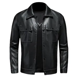 Veste de motard en cuir respirant pour femmes, vêtements de sport décontractés pour moto à fermeture éclair, manteau coupe-vent grande taille personnalisé - Product Image 2