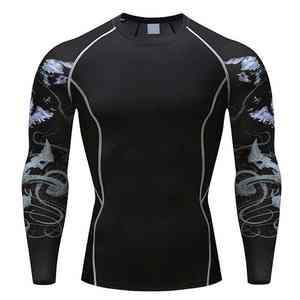 <b>Men</b> Gym Compression Under Base Layer <b>Tops</b> <b>Long</b> <b>Sleeve</b> Quick Dry Sports Custom <b>Mens</b> Gym <b>Long</b> <b>Sleeve</b> Blank Compression Shirts - Product Image 6
