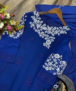 Pañuelo Africano para Mujer, Elegante, para Fiestas Formales, de Algodón, Seda y Lino, Listo para Usar, Hecho en India - Product Image 4