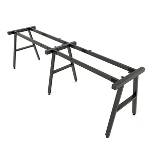 Table d'appoint minimaliste 2 pièces Aconcept HBAC040 240x60cm en contreplaqué mélaminé avec pieds en fer pour chambre à coucher - Product Image 5