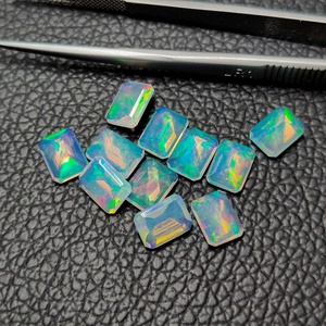 9mm 11mm ópalo etíope blanco Natural Octágono corte suelto facetado piedras preciosas ópalo joyería comprar directo de proveedor mayorista indio - Product Image 2