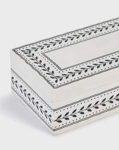 Joyero de lujo con incrustaciones de hueso, caja de joyería de resina rectangular de la mejor calidad para mujer, uso de joyería faizacraft - Product Image 2