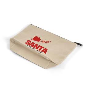 Pochette cosmétique en toile à fermeture éclair grande capacité, écologique et personnalisée, sac organisateur de maquillage holographique - Product Image 5