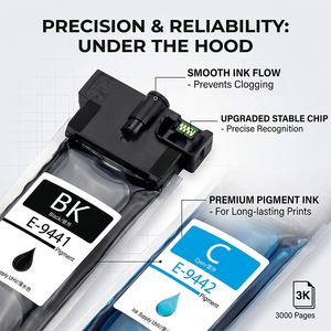 T9451 encre t9452 t9453 t9454 compatible pour <span class=keywords><strong>epson</strong></span> <span class=keywords><strong>wf</strong></span> c5710 <span class=keywords><strong>wf</strong></span>-c5790 wfc5210 wfc5290 cartouches d'encre C13T945140 - Product Image 2