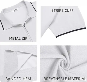 Vente en gros de polos vierges de haute qualité polos de sport à broderie personnalisée t-shirts polos en tricot pour hommes - Product Image 5