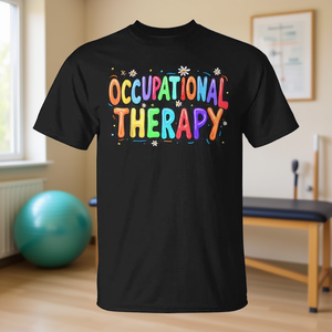 T-shirt Groovy Retro per Terapisti Occupazionali - Prodotto Promozionale per il Mese della Terapia Occupazionale - Product Image 3