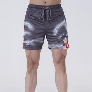 กางเกงขาสั้นวิ่งออกกำลังกายผู้ชาย ผ้าโพลีเอสเตอร์ 100% เป็นมิตรกับสิ่งแวดล้อม ลายพิมพ์แบบซับลิเมชั่น สำหรับใส่เล่นน้ำชายหาด ฟิตเนส - Product Image 1