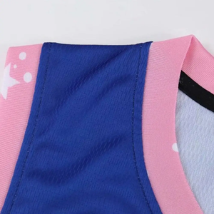 Camiseta de Baloncesto Reversible Azul y Rosa Personalizada, Último Diseño, Transpirable para la Temporada de Verano, para Jugadores de Equipos de Club, Directo de Fábrica - Product Image 2