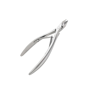 Professional Cuticle Nippers Dull Finish Toenail Remover Sharp Blade <b>Plain</b> Handle German Steel Manicure Nail Nippers - Product Image 1