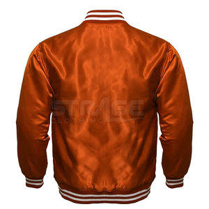 Chaqueta Universitaria de Invierno de Satén de Alta Calidad OEM con Cuello Alto y Logotipo Frontal, Hecha a Medida, Ecológica y de Secado Rápido para Hombre - Product Image 2