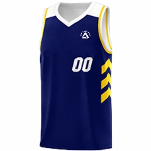 เสื้อบาสเก็ตบอลสำหรับผู้ชายผ้าโพลีเอสเตอร์แห้งเร็วเทคนิค100% พิมพ์ขนาดพิเศษ - Product Image 2