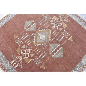 Vente en gros de tapis de couloir en laine Oushak traditionnel fait main 100% laine de Nouvelle-Zélande tapis mur à mur de grande surface pour usage domestique lavable - Product Image 4