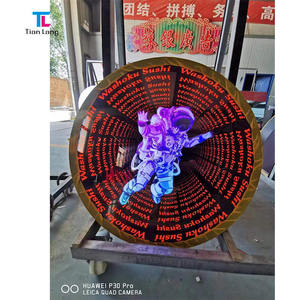 Espejo mágico LED de neón Ilusiones ópticas 3D de alta calidad Elementos decorativos Jalgrattatee duraderos Reflexión perfecta 3D - Product Image 2