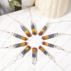 Péndulo de Radiestesia Metálico Multicolor Hecho a Mano, Duradero, de Calidad Premium, para Chakras - Product Image 2