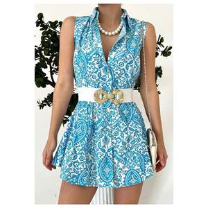 Ceinture élastique pour femme avec boucle dorée, ceinture pour veste, ceinture pour chemise, ceinture pour robe - BLANCHE - Product Image 3